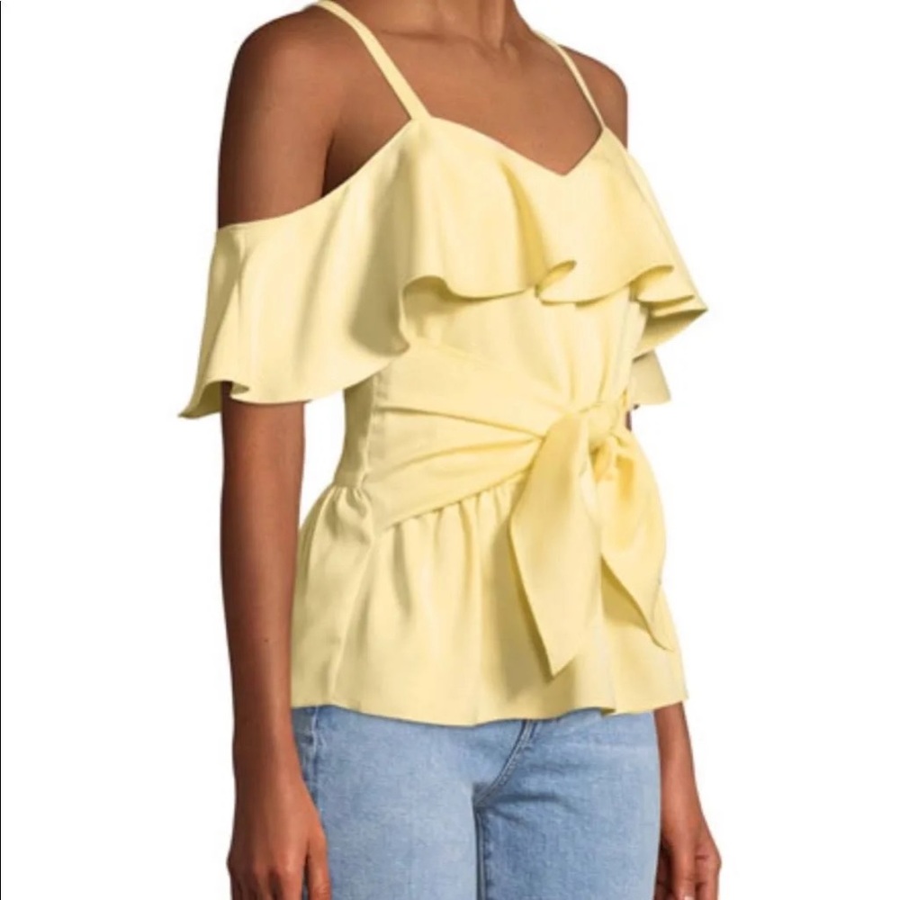 NWT Club Monaco Akua Top Yellow/Gold - 0